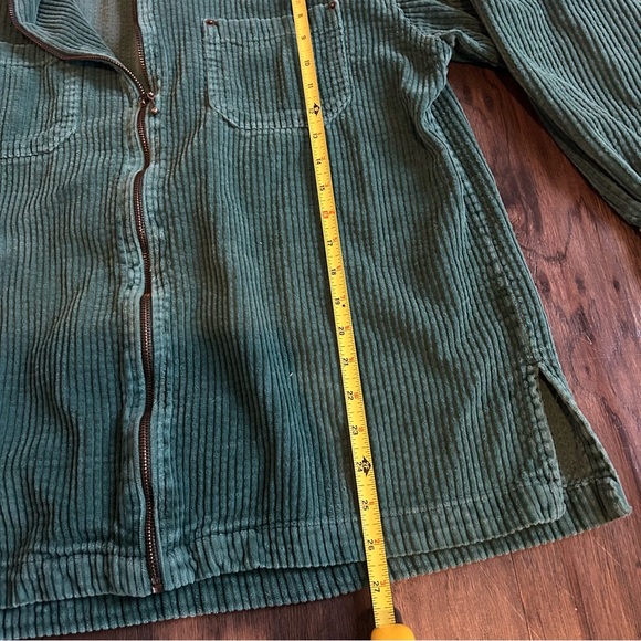 Vintage Sutton Supply Co. Teal Corduroy Zip Jacket (M) 100% cotton - Picture 7 of 8
